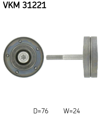 SKF Vezetőgörgő, hosszbordás szíj VKM31221_SKF